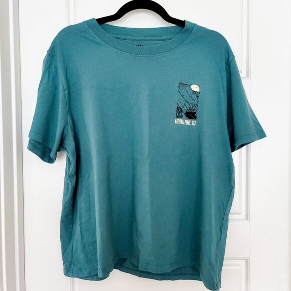 Parks Project National Parks Fill In Cropped T-Shirt - Teal - XXL - Picture 6 of 9